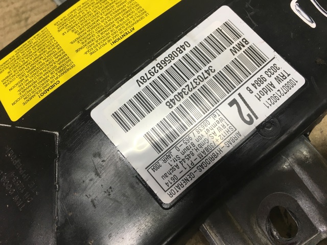 Подушка безпеки, передній, правих дверей ейрбег 72127037234 BMW