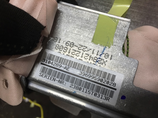 Установка подушки безпеки пасажира 72127943538 BMW