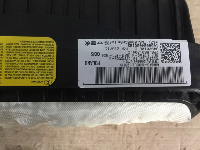 Подушка безпеки, пасажирська, AIRBAG 7P6880204C VAG