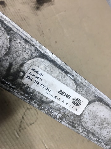 Система охолодження наддувочного повітря 8ML376777241 HELLA
