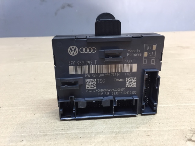 Блок комфорту передніх дверей 4F0959792T VAG
