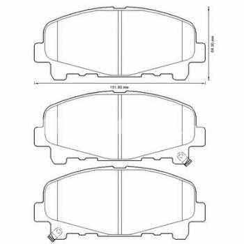 Колодки гальмівні дискові комплект 45022TL0G51 HONDA