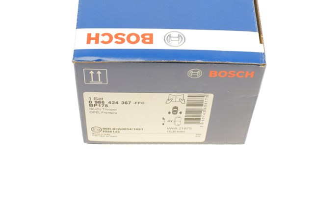 Комплект задніх колодок 0986424367 BOSCH