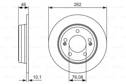 Диск заднього гальма 0986479052 BOSCH