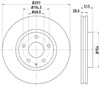 Диск переднього гальма 0986479B15 BOSCH