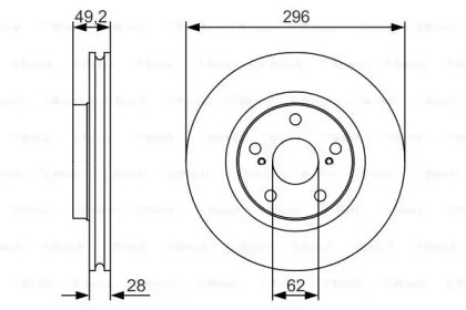 Ротор гальмівний 0986479S22 BOSCH