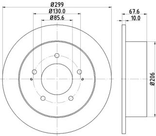 Задні дискові гальма 0986479U21 BOSCH
