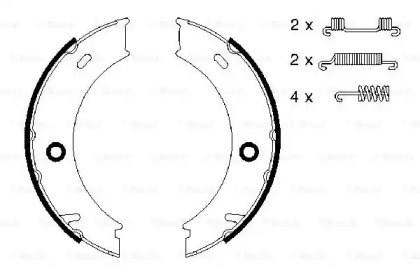 Гальмівні колодки ручника 0986487611 BOSCH