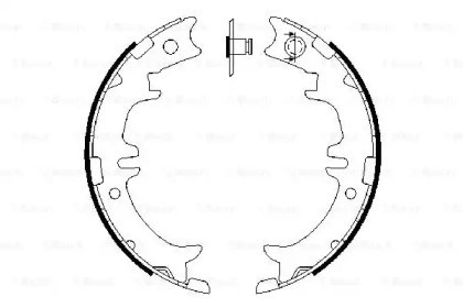 Гальмівні колодки стоянкового гальма 0986487615 BOSCH
