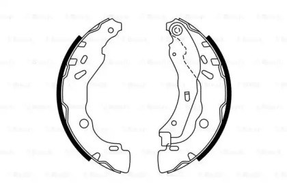 Колодки гальмові задні, барабанні 0986487771 BOSCH