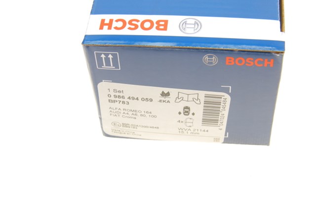 Комплект задніх колодок 0986494059 BOSCH