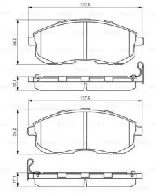 Дискові гальма 0986494572 BOSCH