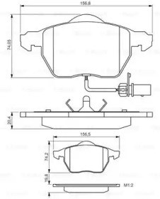 Дискові гальма 0986495241 BOSCH