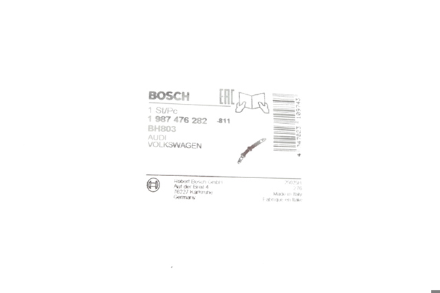 Шланг гальмівний передній 1987476282 BOSCH
