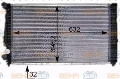 Радіатор системи охолодження двигуна 60299 NISSENS