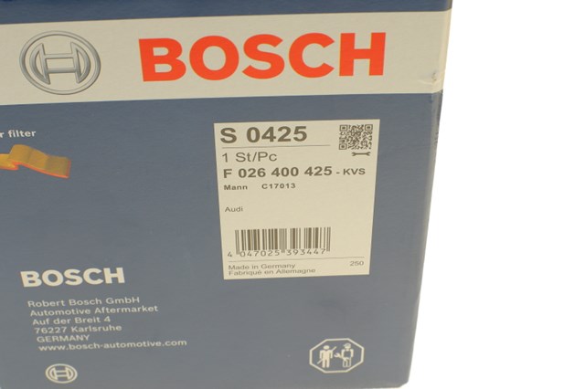 Система автоматичного очищення повітряного фільтра F026400425 BOSCH