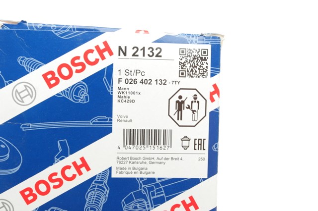 Фільтр тонкого очищення палива F026402132 BOSCH