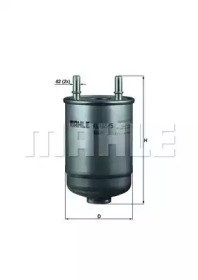 Фільтр тонкого очищення палива KL4855D MAHLE