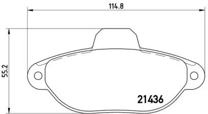 Передні гальмівні колодки P23096 BREMBO