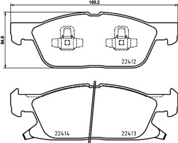 Тормозні колодки P24188 BREMBO