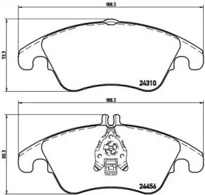 Колодки гальмівні дискові комплект P50069 BREMBO