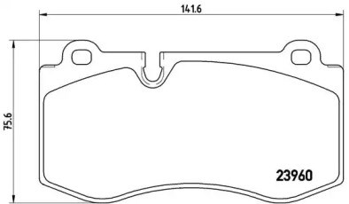 Колодки гальмівні дискові комплект P50074 BREMBO