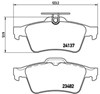 Колодки гальмівні задні, дискові P59042 BREMBO