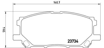Гальмівні колодки P83067 BREMBO