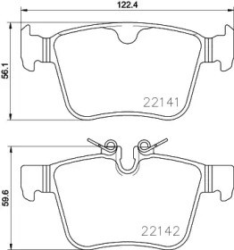 Колодки гальмові задні, дискові P86029 BREMBO