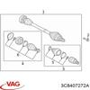 Піввісь (привід) передня, права Volkswagen Caddy 4