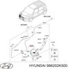 Бачок склоомивача 986202K500 HYUNDAI