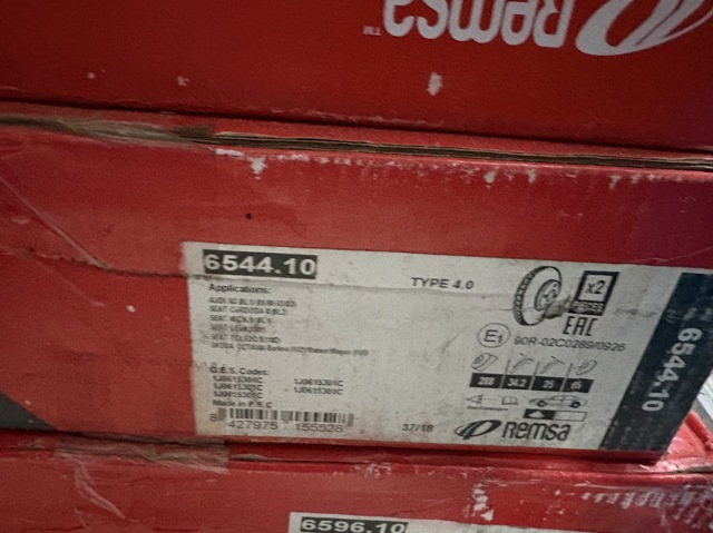 Диск переднього гальма 654410 REMSA