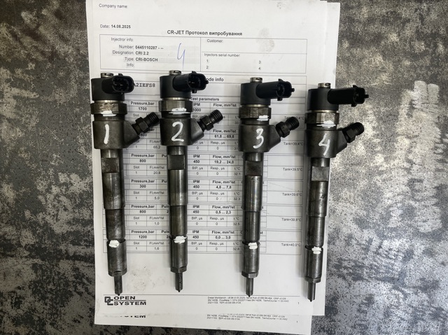 Форсунка дизельна в зборі, розпилювач + тримач 0445110287 BOSCH