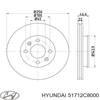 Диск гальмівний передній Hyundai Accent 4