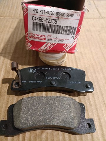 Колодки гальмові задні, дискові 04466YZZC5 TOYOTA