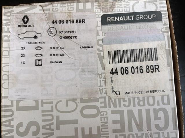 Колодки гальмові задні, дискові 440601689R RENAULT