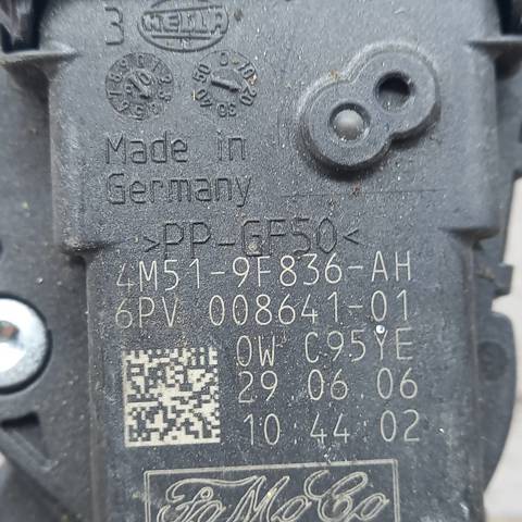 4m519f836ah педаль газу (електро) акселератор ford focus mk2 08-11 4m519f836ah
