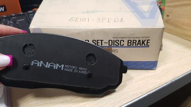 Колодки гальмівні передні, дискові 581013EE01 ANAM