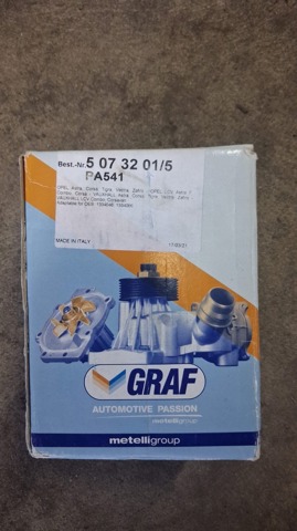 Насос охолоджуючої рідини PA541 GRAF