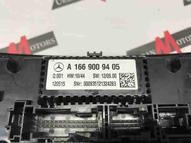 Блок управління режимів опалення / кондиціонування A1669009405 MERCEDES