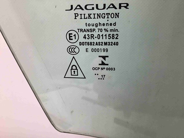 Скло передніх дверей, правих T4A1192 JAGUAR