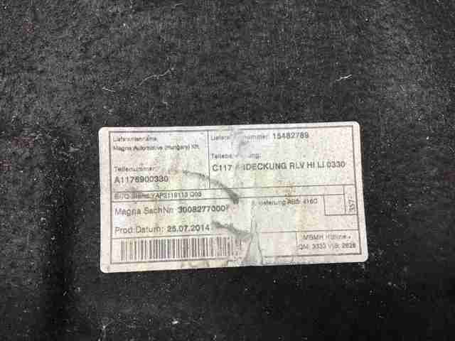 Підкрилок задній лівий A1176900330 MERCEDES