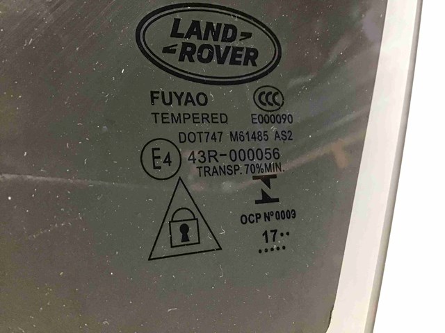 Вікно (передніх дверей) двері LR093209 LAND ROVER