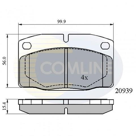 Колодки гальмівні дискові комплект CBP0135 COMLINE