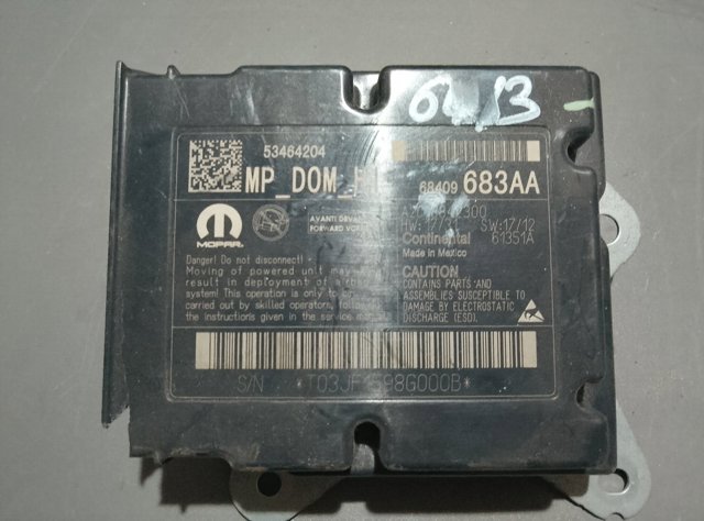 Модуль-процесор управління подушки безпеки 68409683AA CHRYSLER