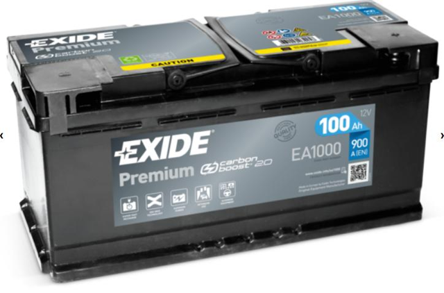 Акумуляторна батарея, АКБ EA1000 EXIDE