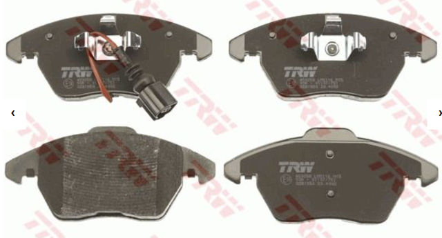 Колодки гальмівні дискові комплект GDB1550 TRW