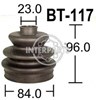 Пильник ШРКШ зовнішній, передній півосі BT117 INTERPARTS