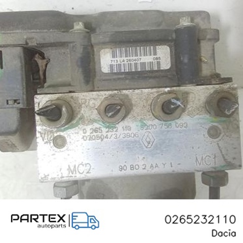 Блок управління АБС (ABS) 0265232110 RENAULT