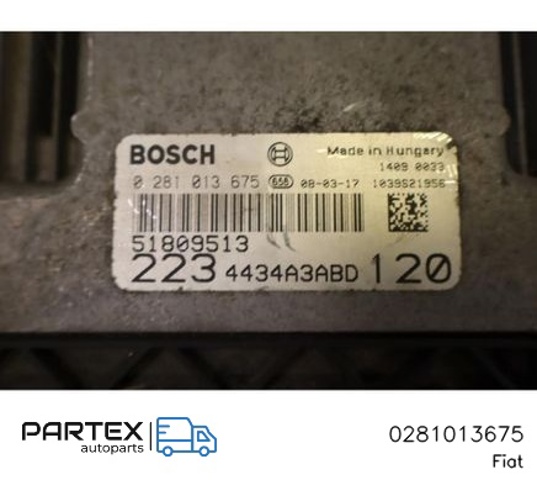Модуль управління двигуном 0281013675 FIAT